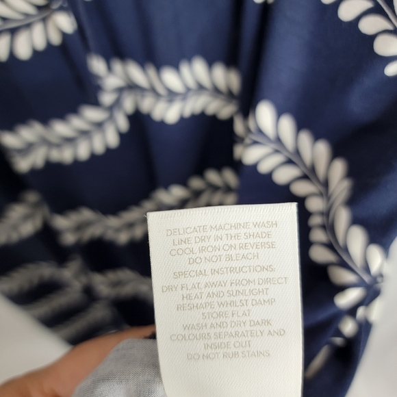 BODEN three quarter sleeve Knee length Casual Soft waist tie Size 8 - Picture 7 of 11